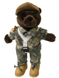 teddy bear army clothes