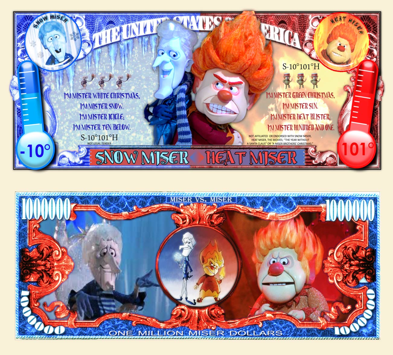 heat miser snow miser plush